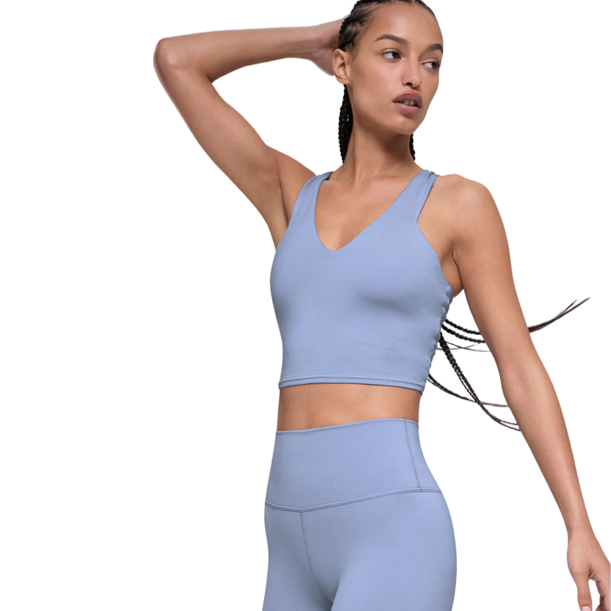 Alo Yoga Women's Airbrush Real Bra Tank Winter Frost