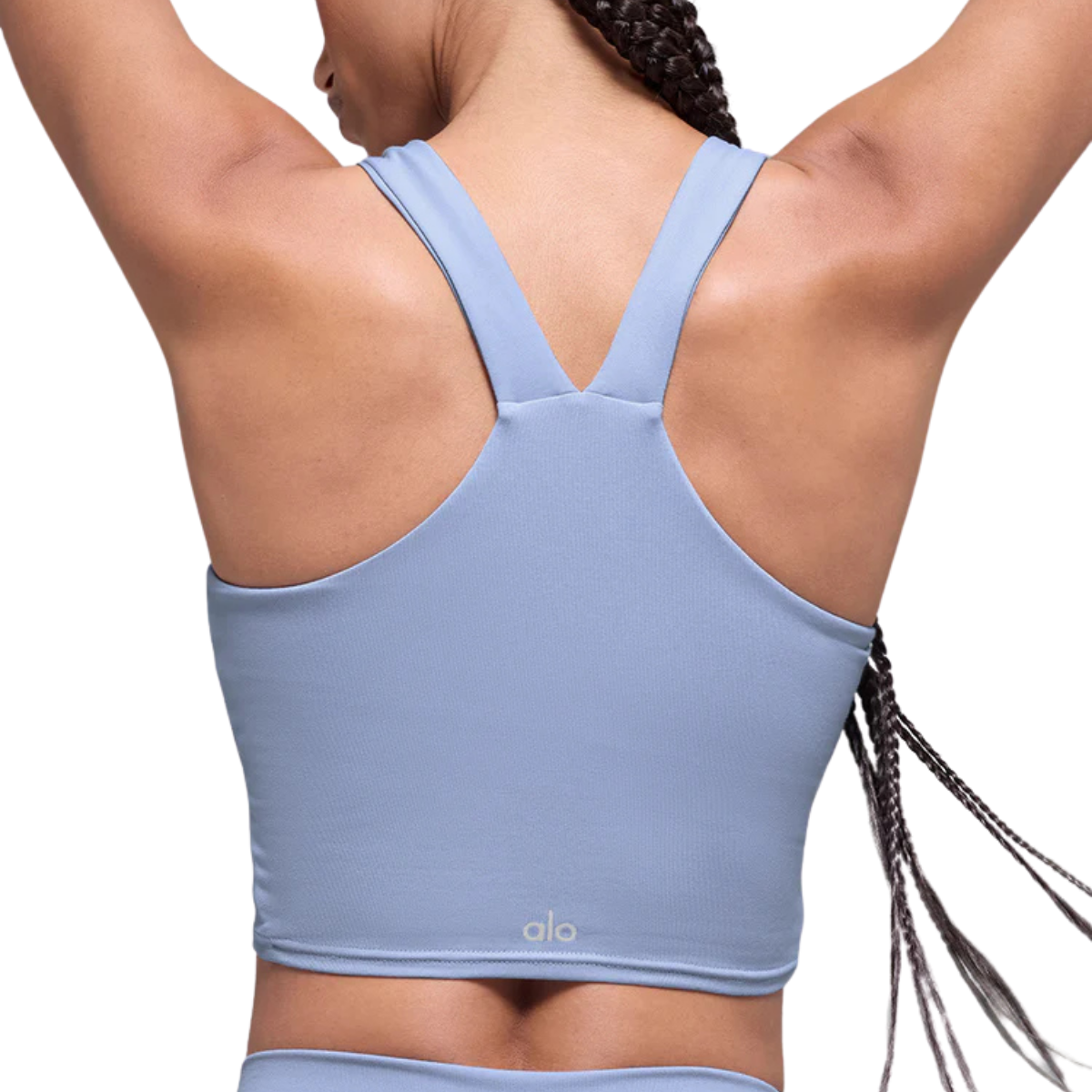 Alo Yoga Women's Airbrush Real Bra Tank Winter Frost
