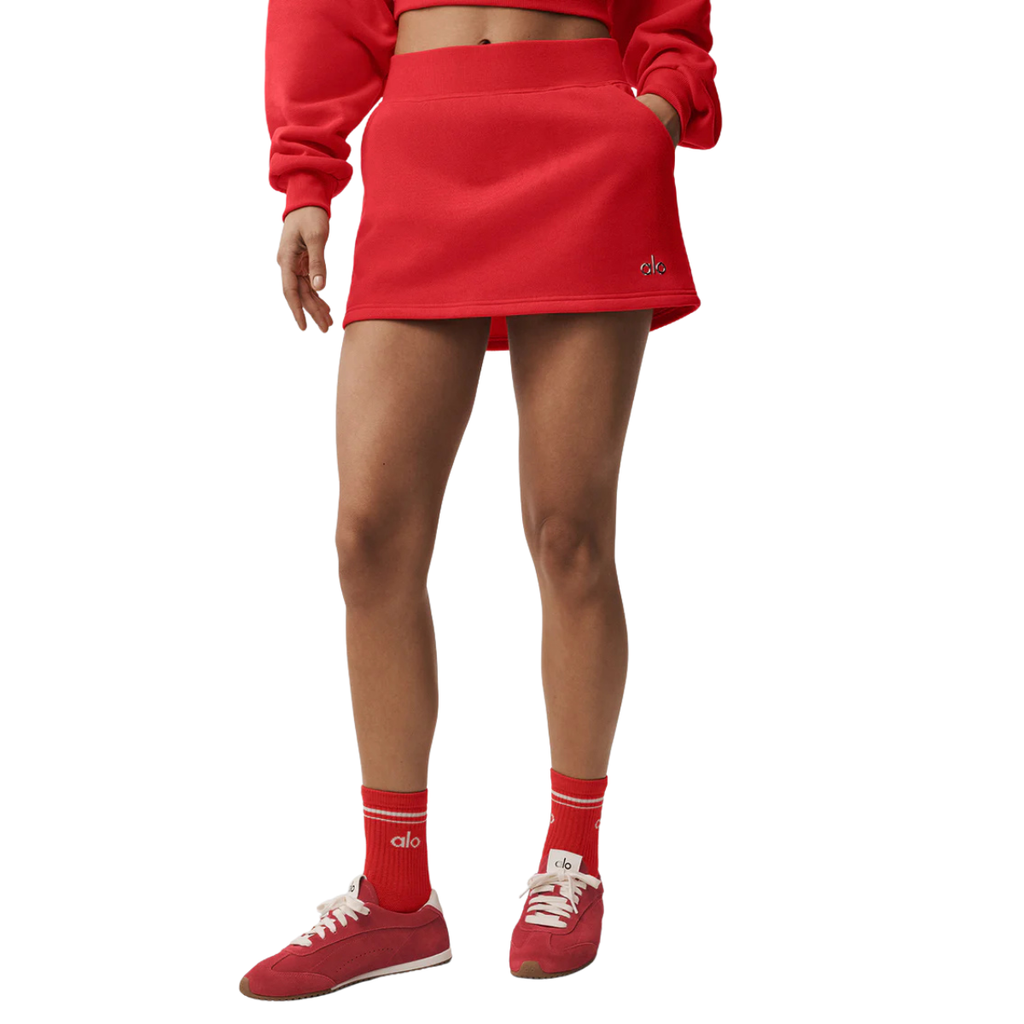 Alo Yoga Women's Accolade Skirt Bright Red