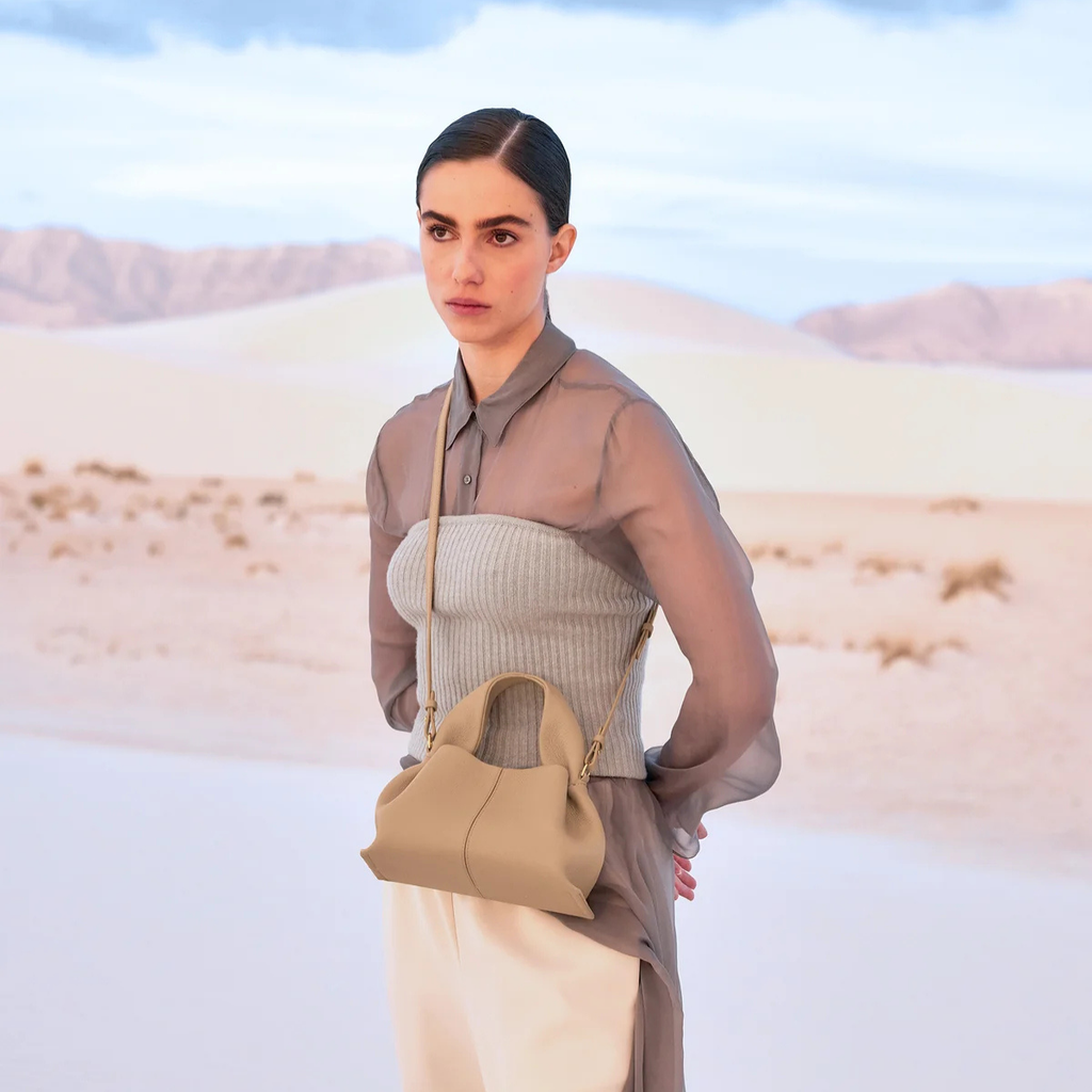 Polene Numéro Neuf Mini Textured Beige