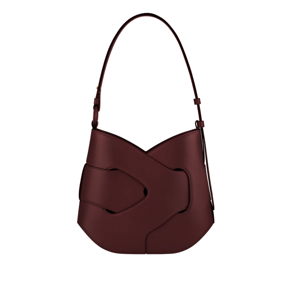Polene Nodde Hobo Smooth Black Cherry