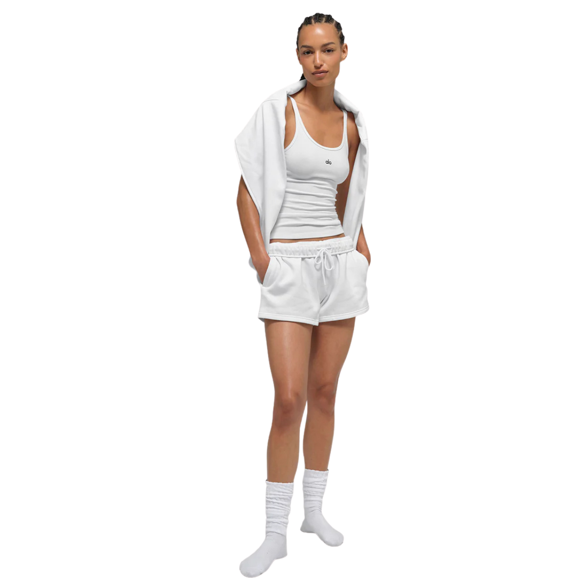 Alo Yoga Women's Ribbed Prosper Tank White