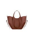 Polene Cyme Mini Textured Cognac