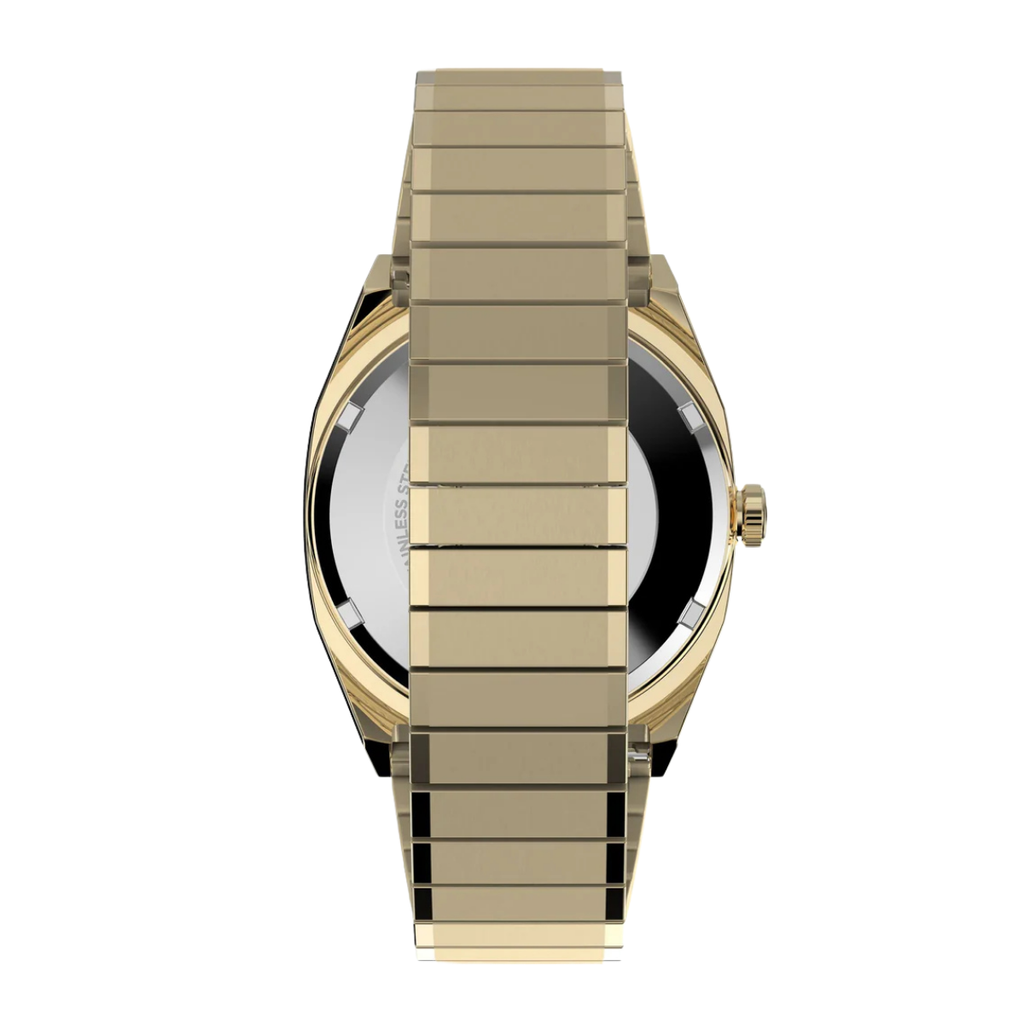 Timex Q E Line reissue Men Champagne Rectangle Dial Automatic Analog Watch - TW2Y07200UJ
