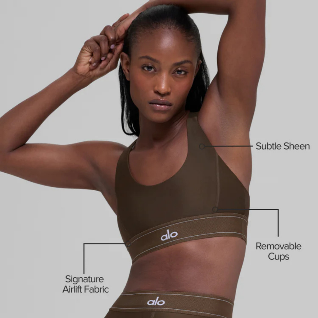 Alo Yoga Women's Airlift Suit Up Bra Espresso