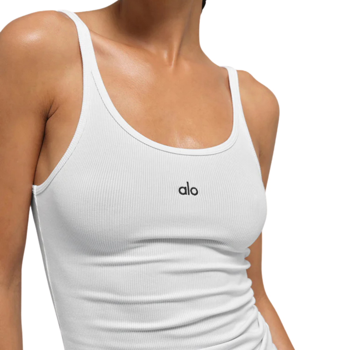 Alo Yoga Women's Ribbed Prosper Tank White