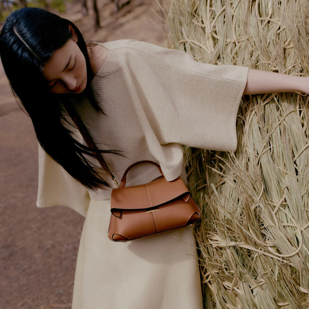 Polene Mokki Mini Textured Camel