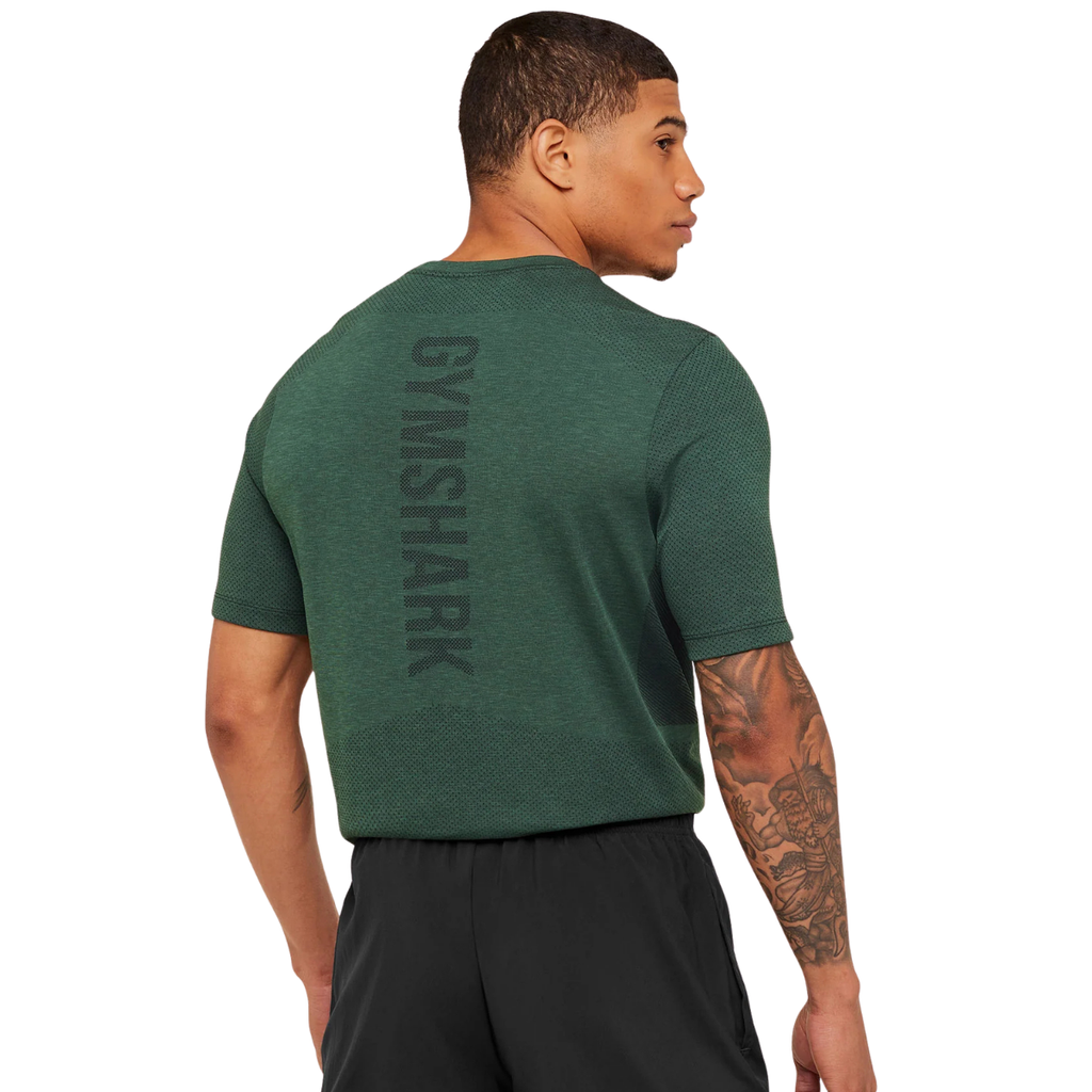 Gymshark Lightweight Seamless T-Shirt GS Victory Green Marl