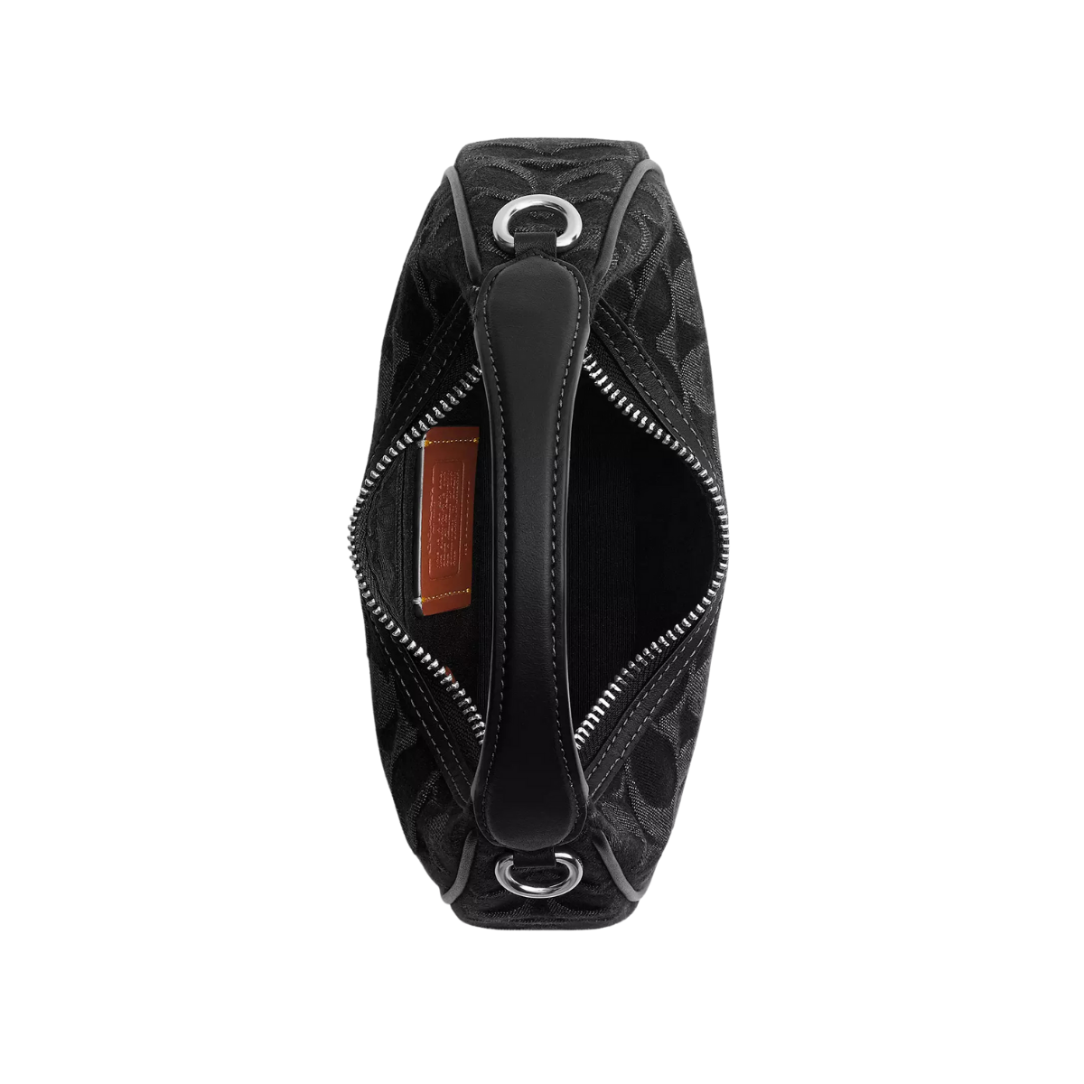 Coach Carmen Mini Crossbody Bag In Signature Denim Silver Black