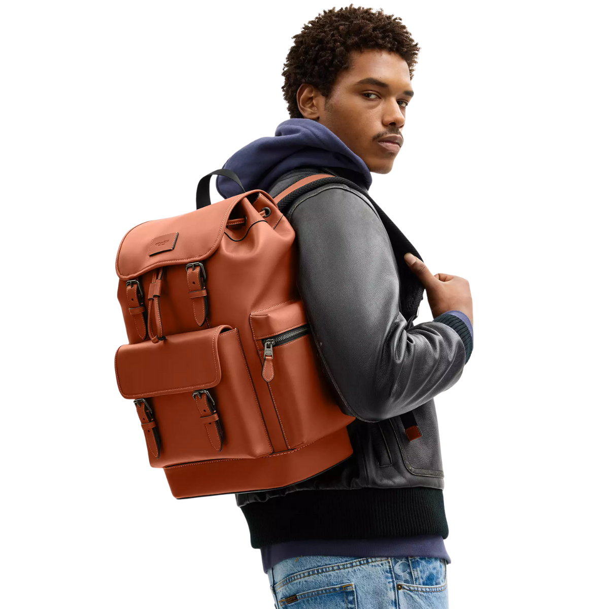 Coach Sprint Backpack Gunmetal Tan