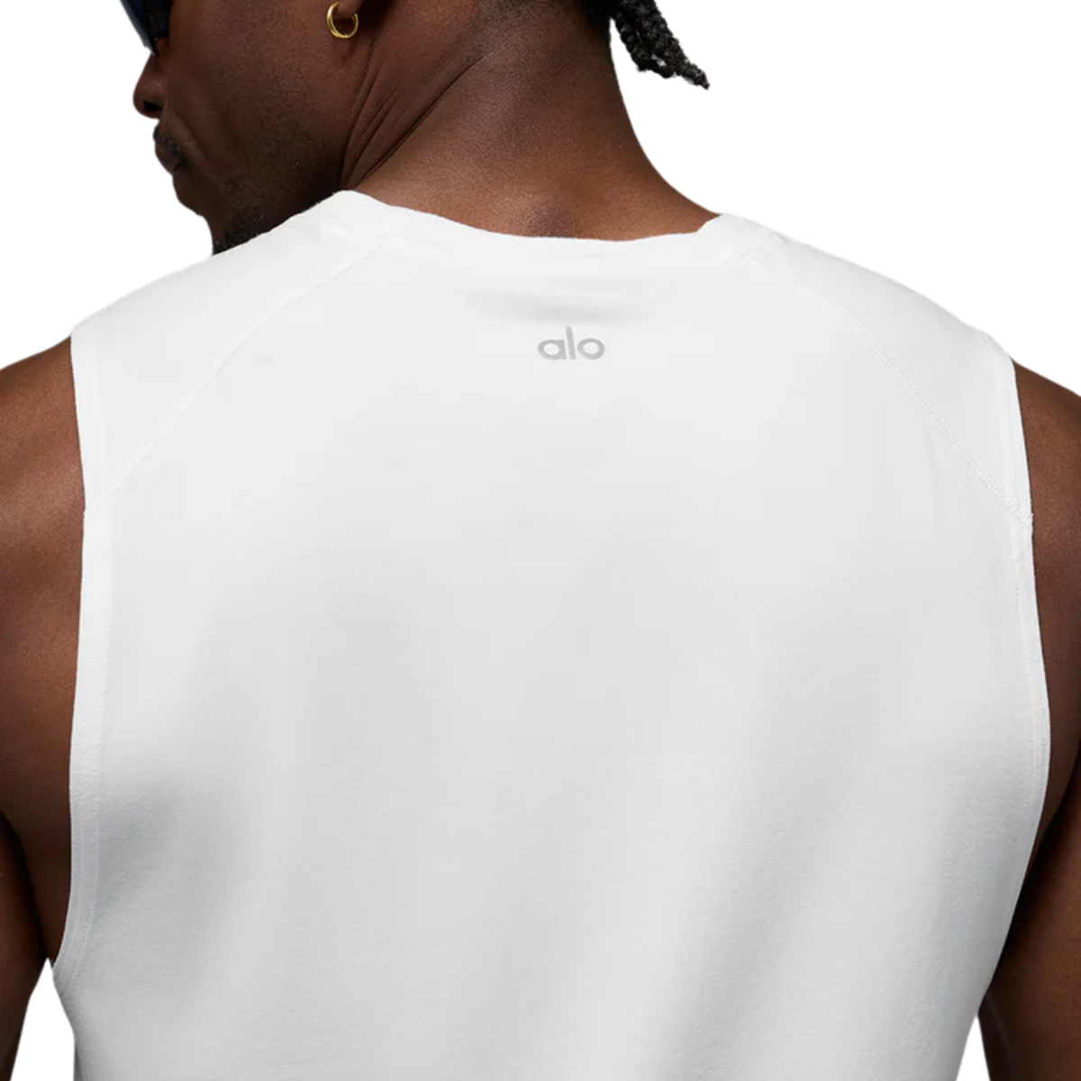 Alo Yoga Vapor Muscle Tank White