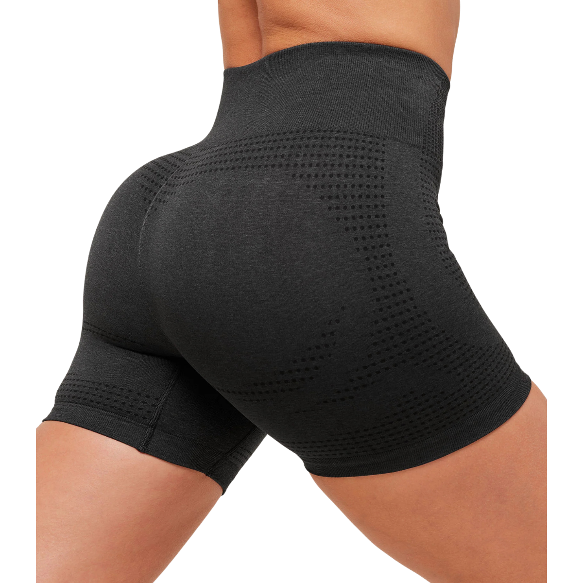Women's Gymshark Vital Shorts Black Marl