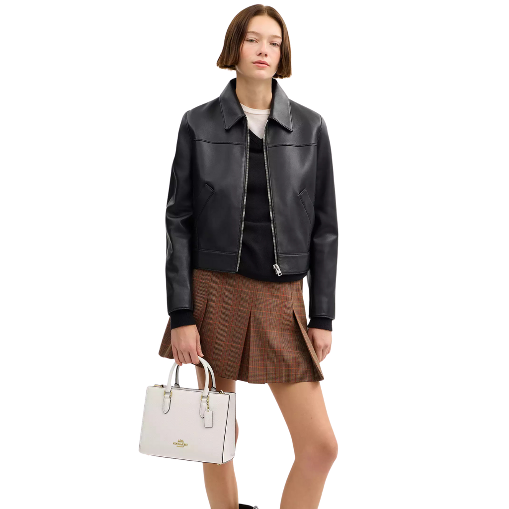 Coach Maggie Small Tote Bag In Signature Canvas Gold Chalk