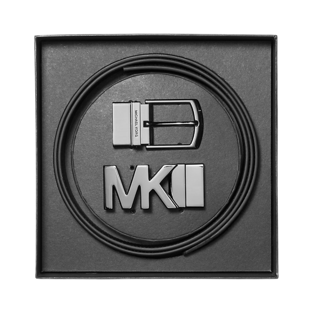 Michael Kors 4-in-1 Signature Logo Belt Box Set Brown Black