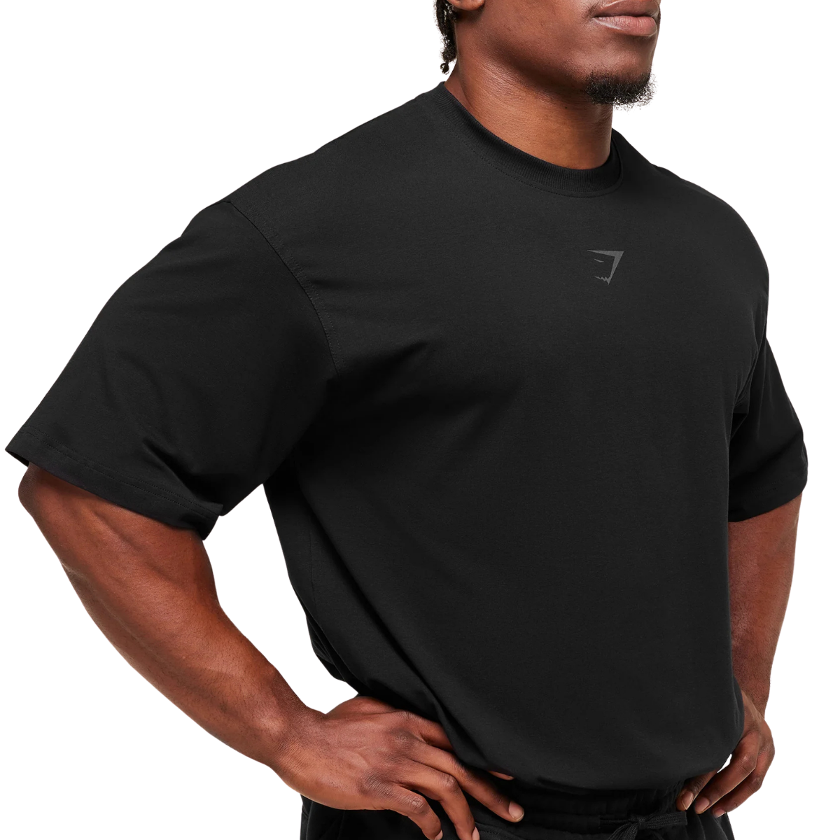 Gymshark Power T-Shirt Black Asphalt Grey