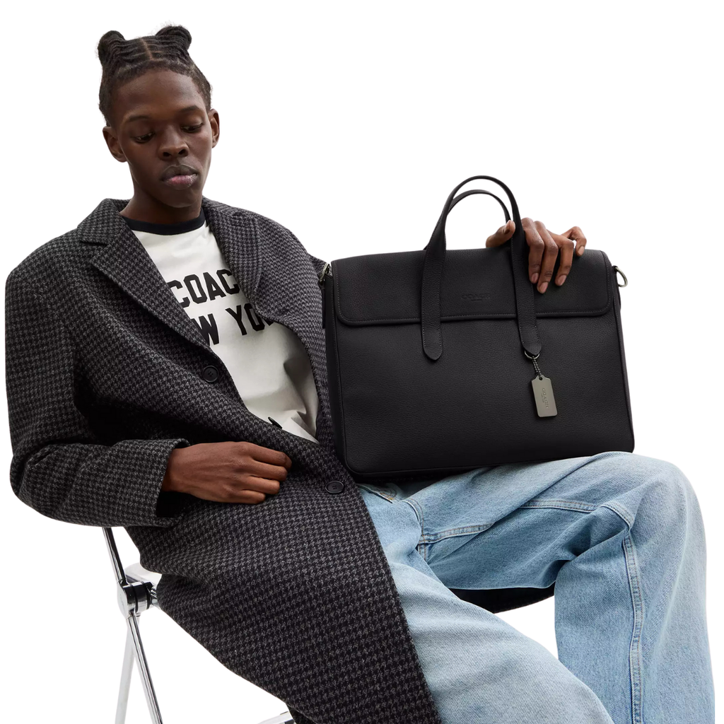 Coach Sullivan Portfolio Brief Gunmetal Black