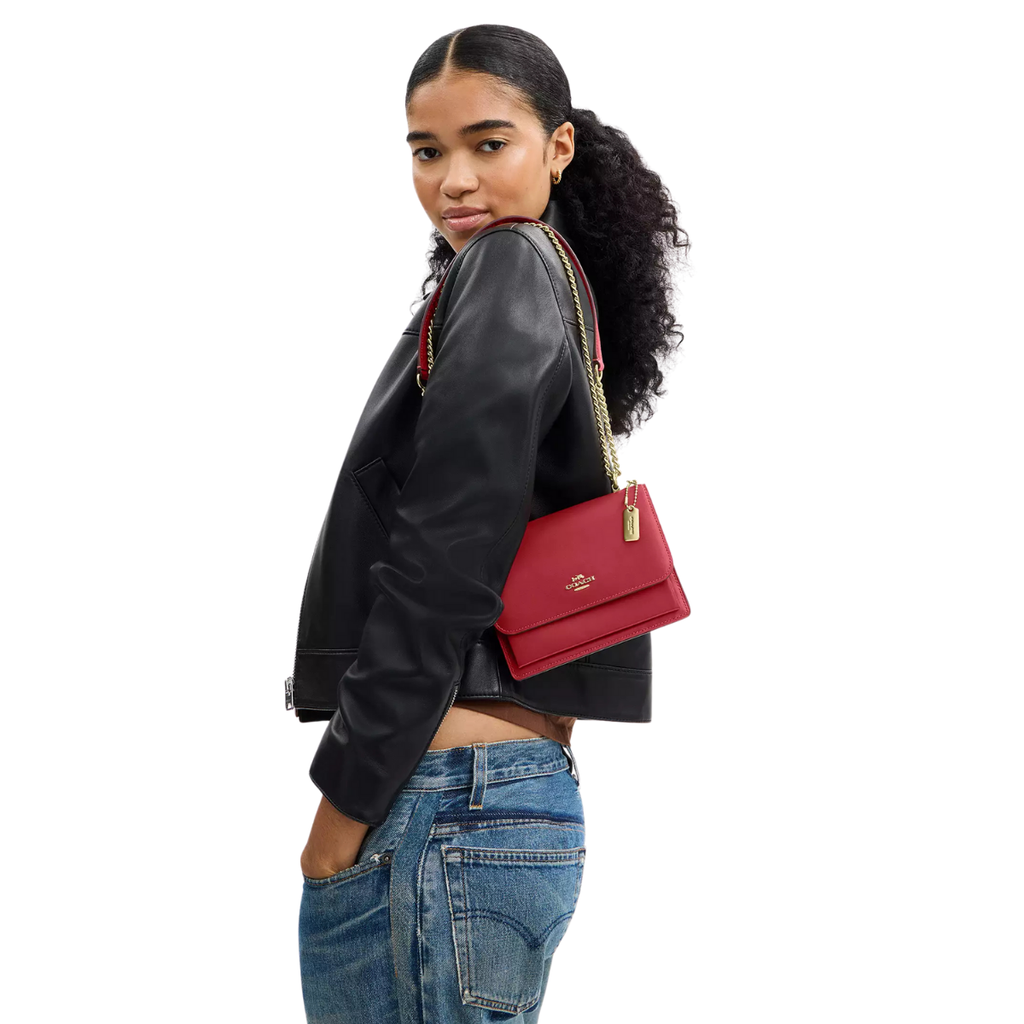 Coach Mini Klare Crossbody Bag Gold True Red