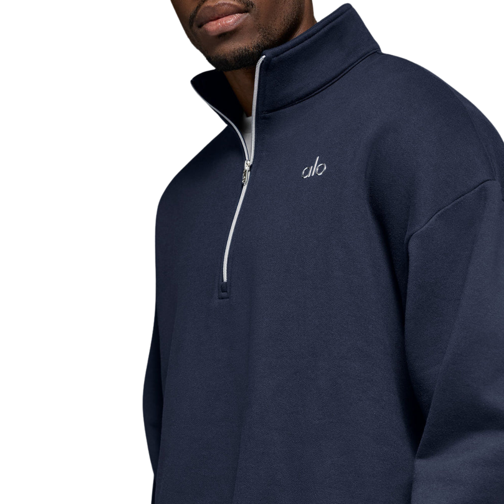 Alo Yoga Accolade 1/4 Zip Pullover Navy