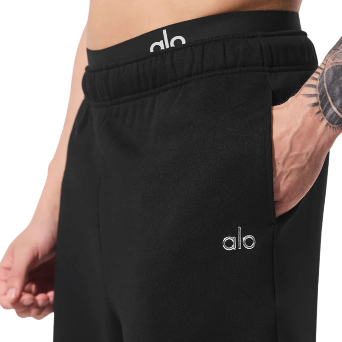 Alo Yoga Accolade Straight Leg Sweatpant Black