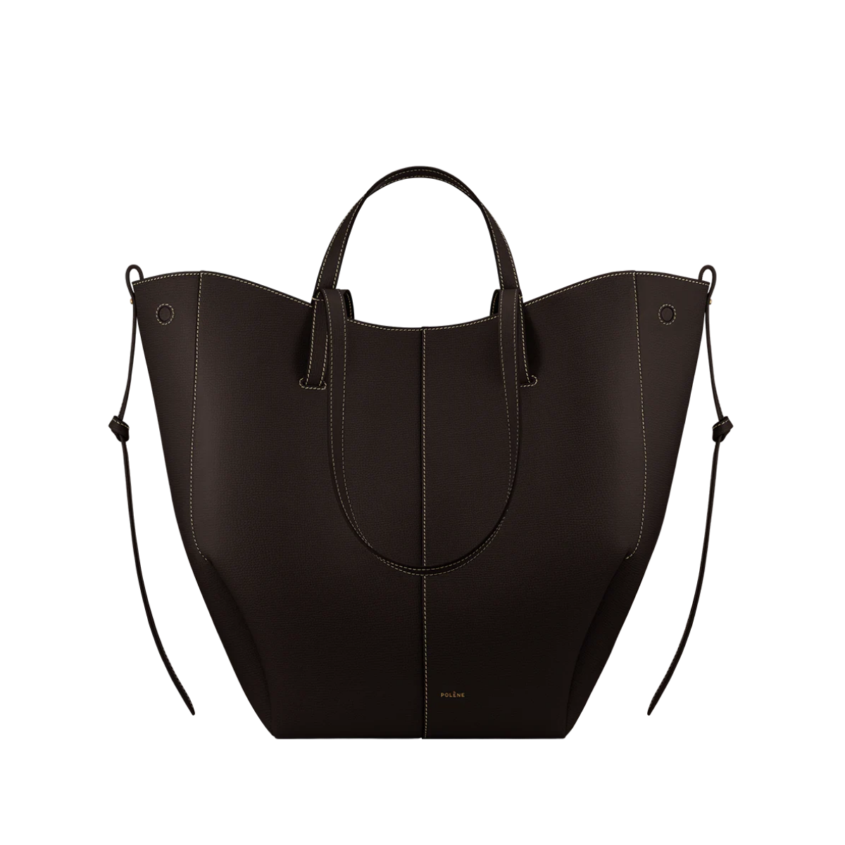 Polene Cyme Tote Textured Ebony