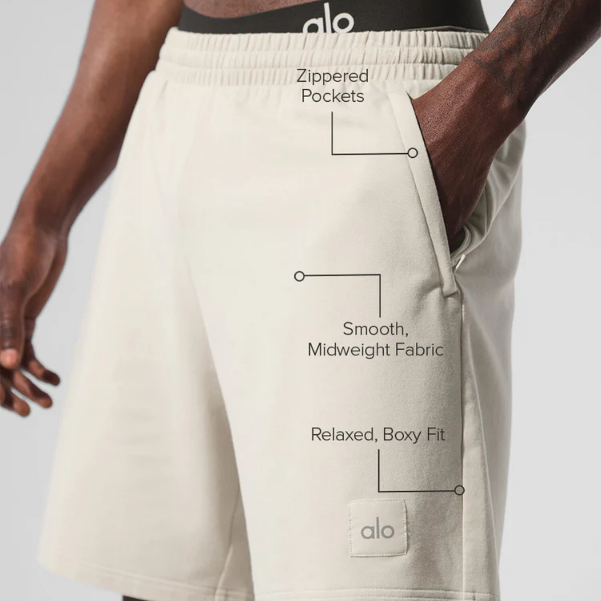 Alo Yoga 7" Double Take Short Bone