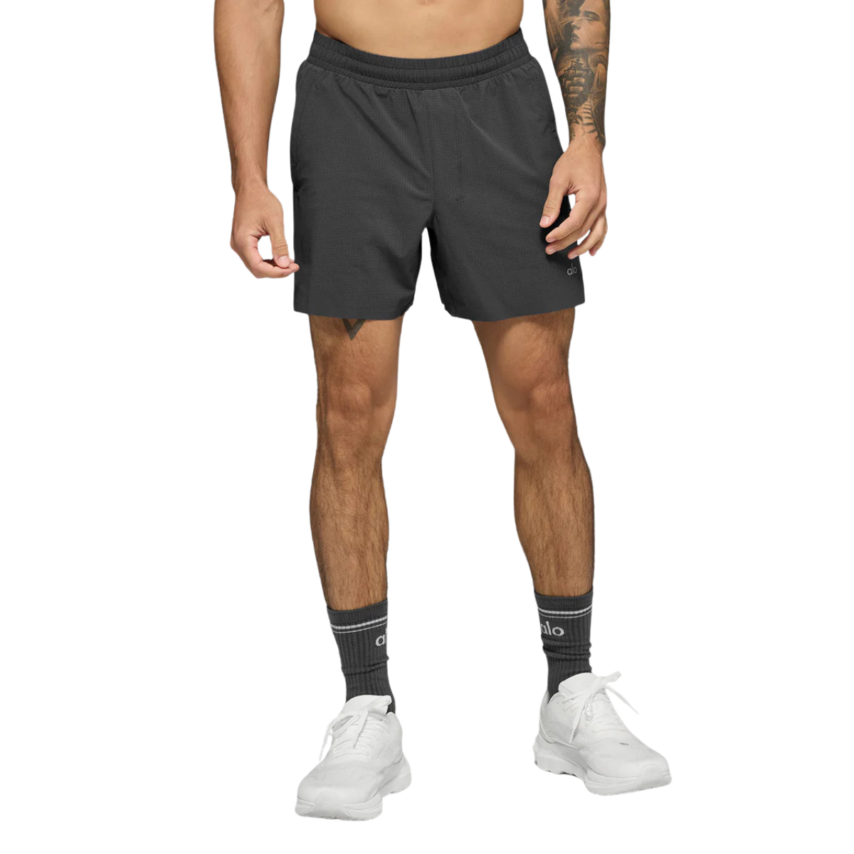Alo Yoga 5" Traction Running Short Anthracite
