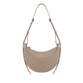 Polene Numéro Dix Crocodile Nubuck Taupe