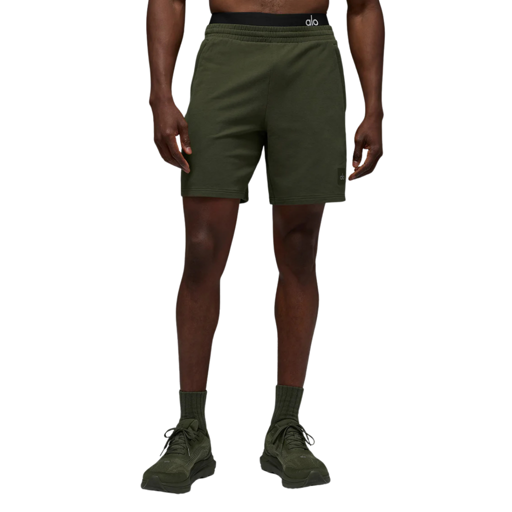 Alo Yoga 7" Double Take Short Green Olive