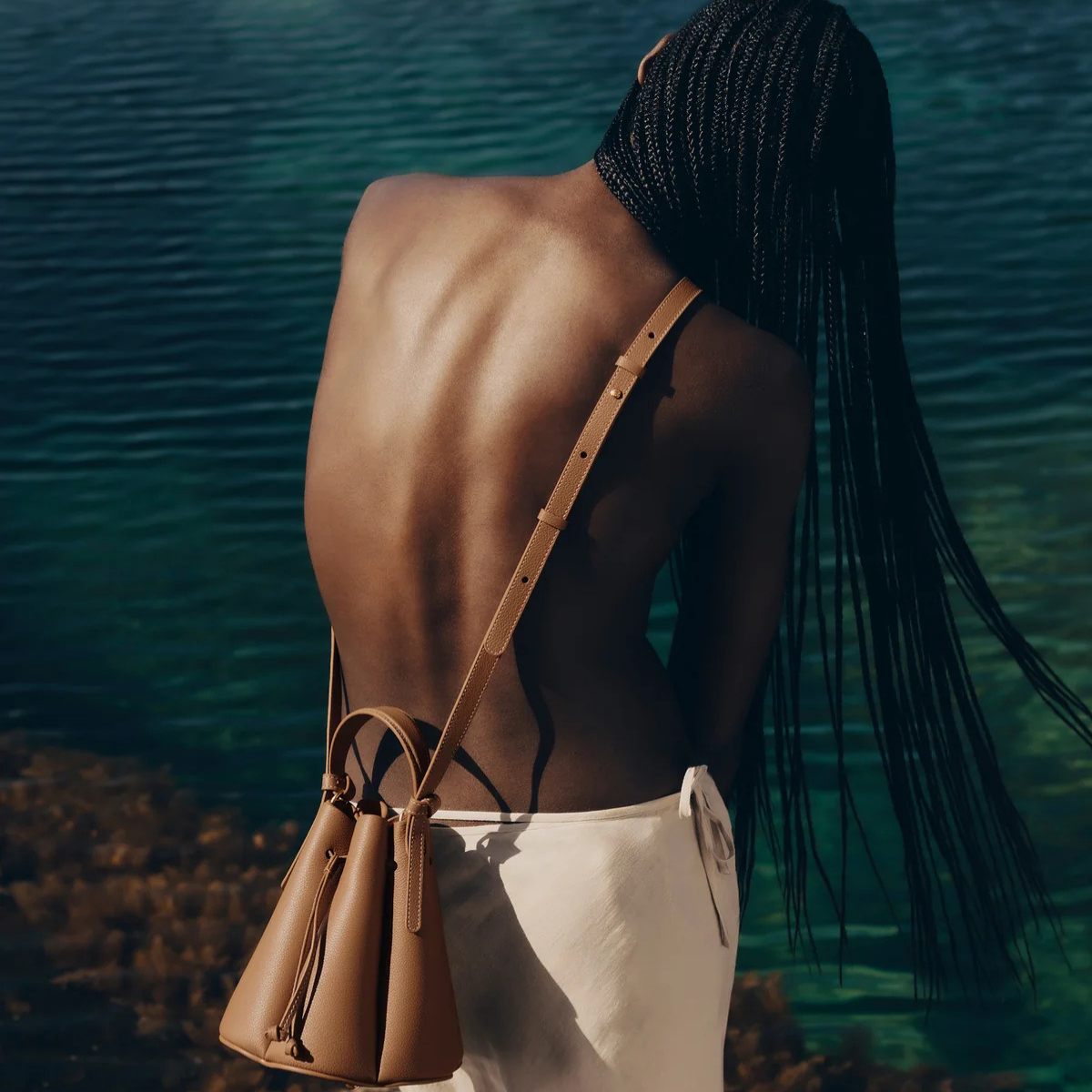 Polene Numéro Huit Mini Textured Camel
