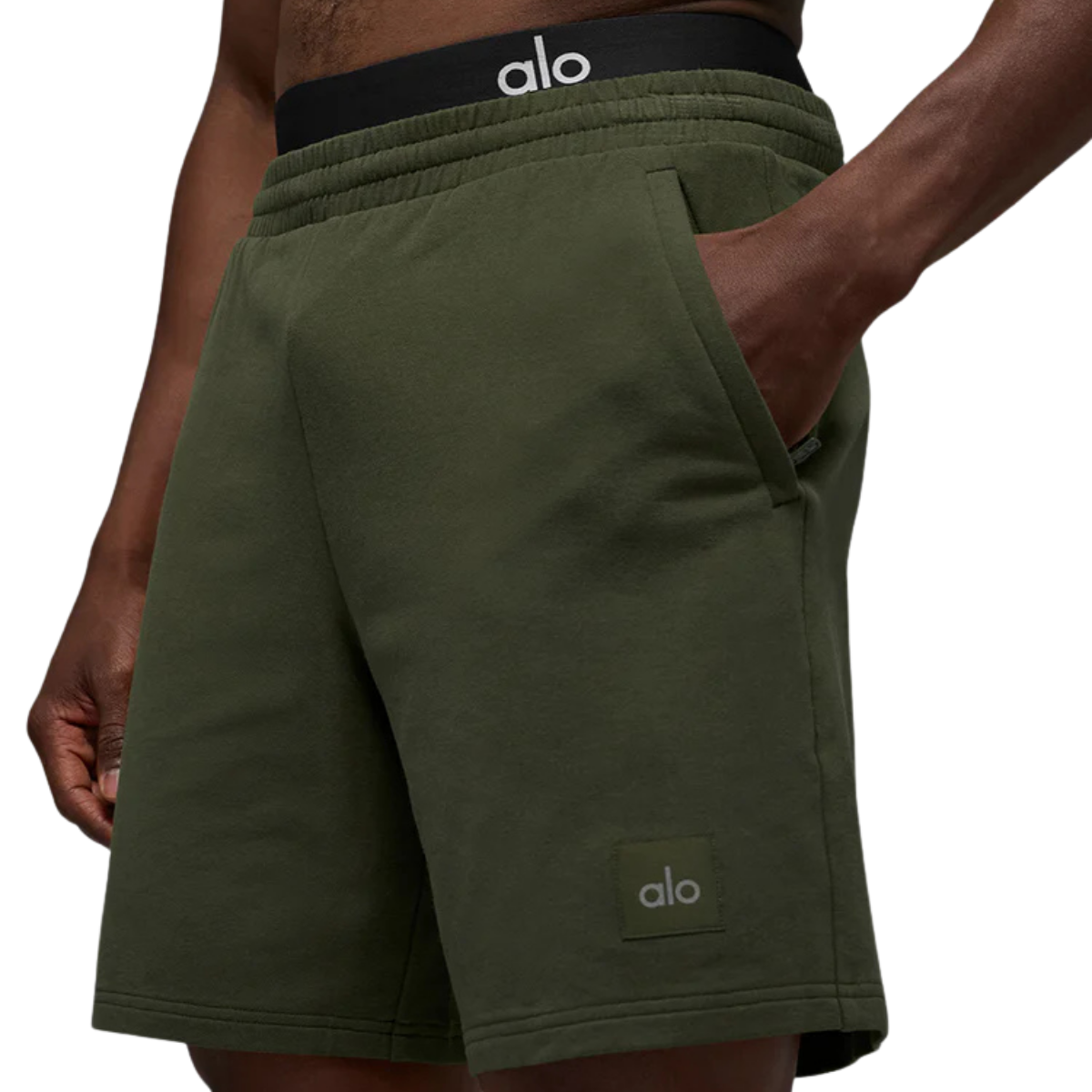 Alo Yoga 7" Double Take Short Green Olive