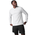 Alo Yoga Conquer Reform Long Sleeve With Hood White