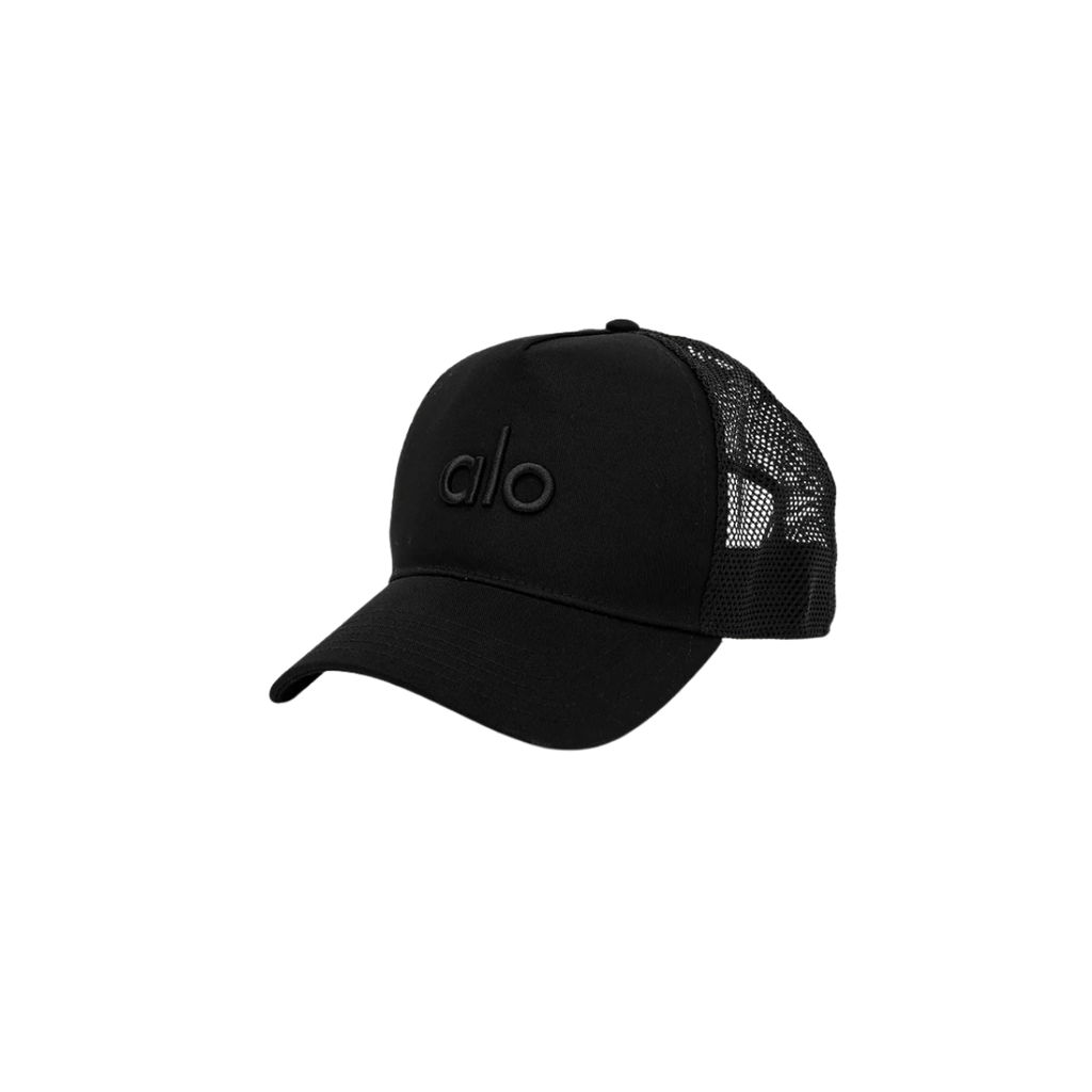 Alo Yoga District Trucker Hat Black