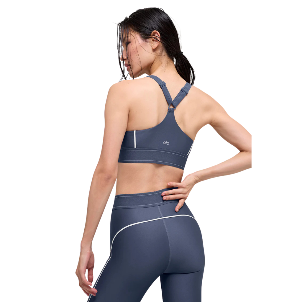 Alo Yoga Women's Airlift Suit Up Bra Bluestone White