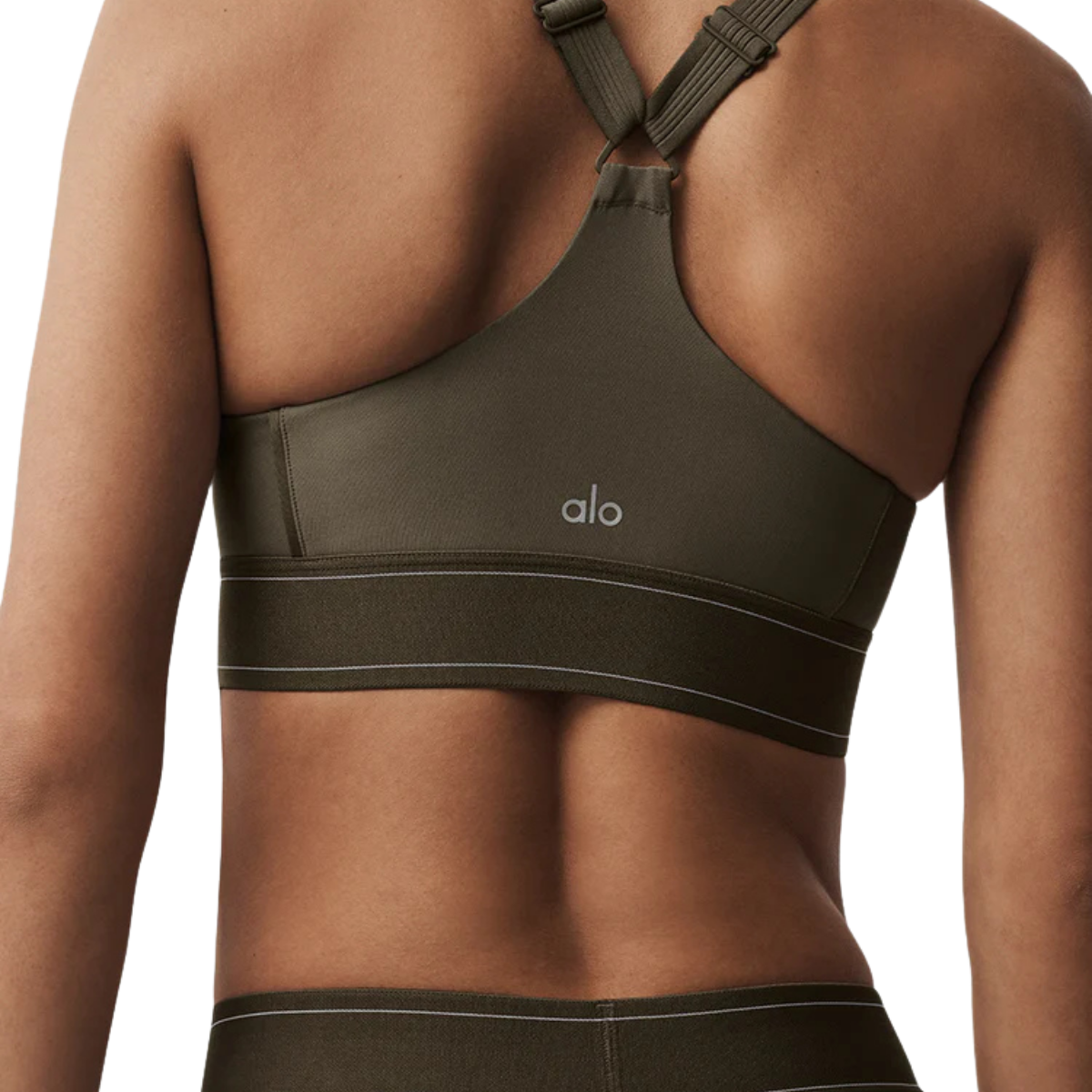 Alo Yoga Women's Airlift Suit Up Bra Olive Tree-Olive Tree