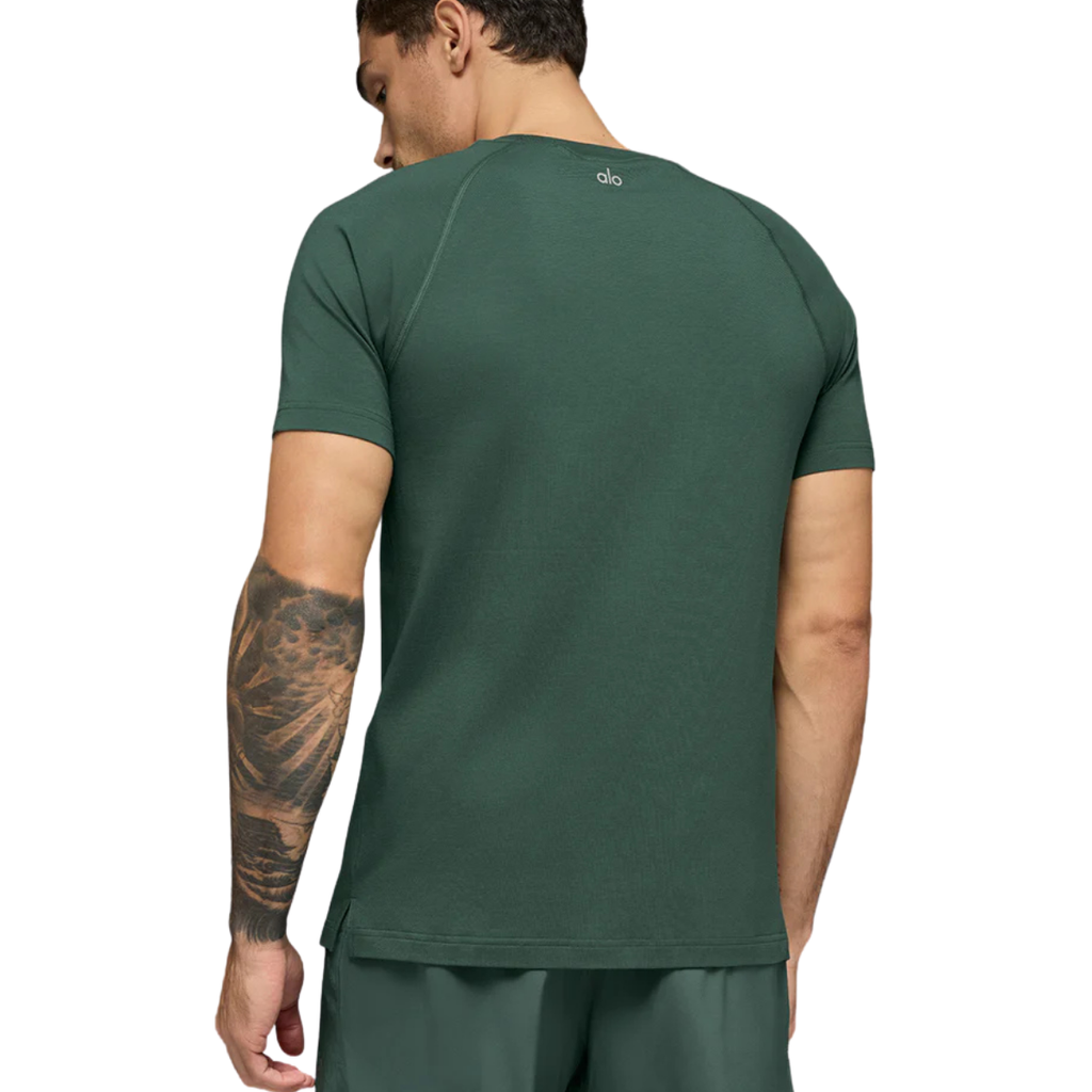 Alo Yoga Vapor Crewneck Short Sleeve Clover Green