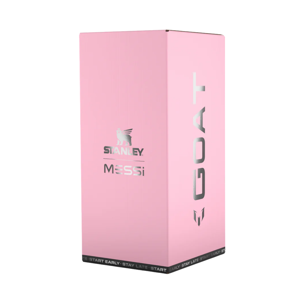 Stanley - The Messi x Stanley Quencher ProTour Flip Straw Tumbler | 40 OZ - Messi GOAT Pink