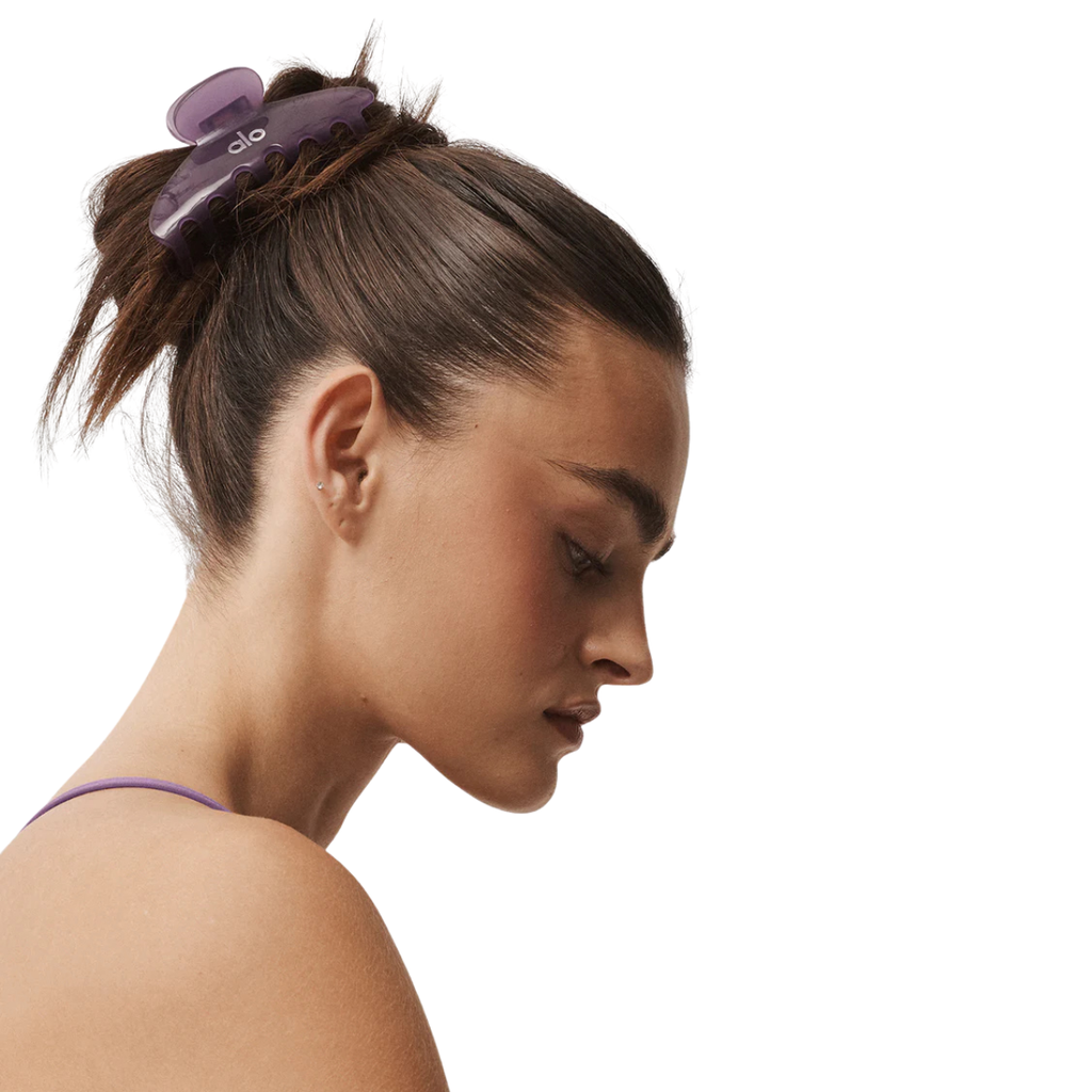 Alo Yoga Women's 90's Claw Clip Plum Kiss Clear