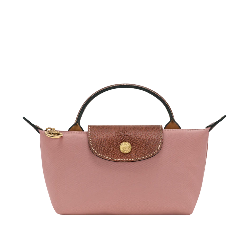 Longchamp Le Pliage Original Pouch with handle Pink Tea