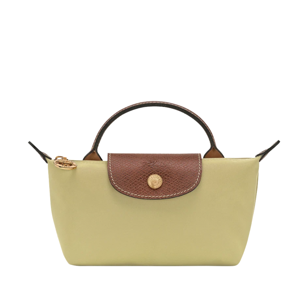 Longchamp Le Pliage Original Pouch with handle Pistachio