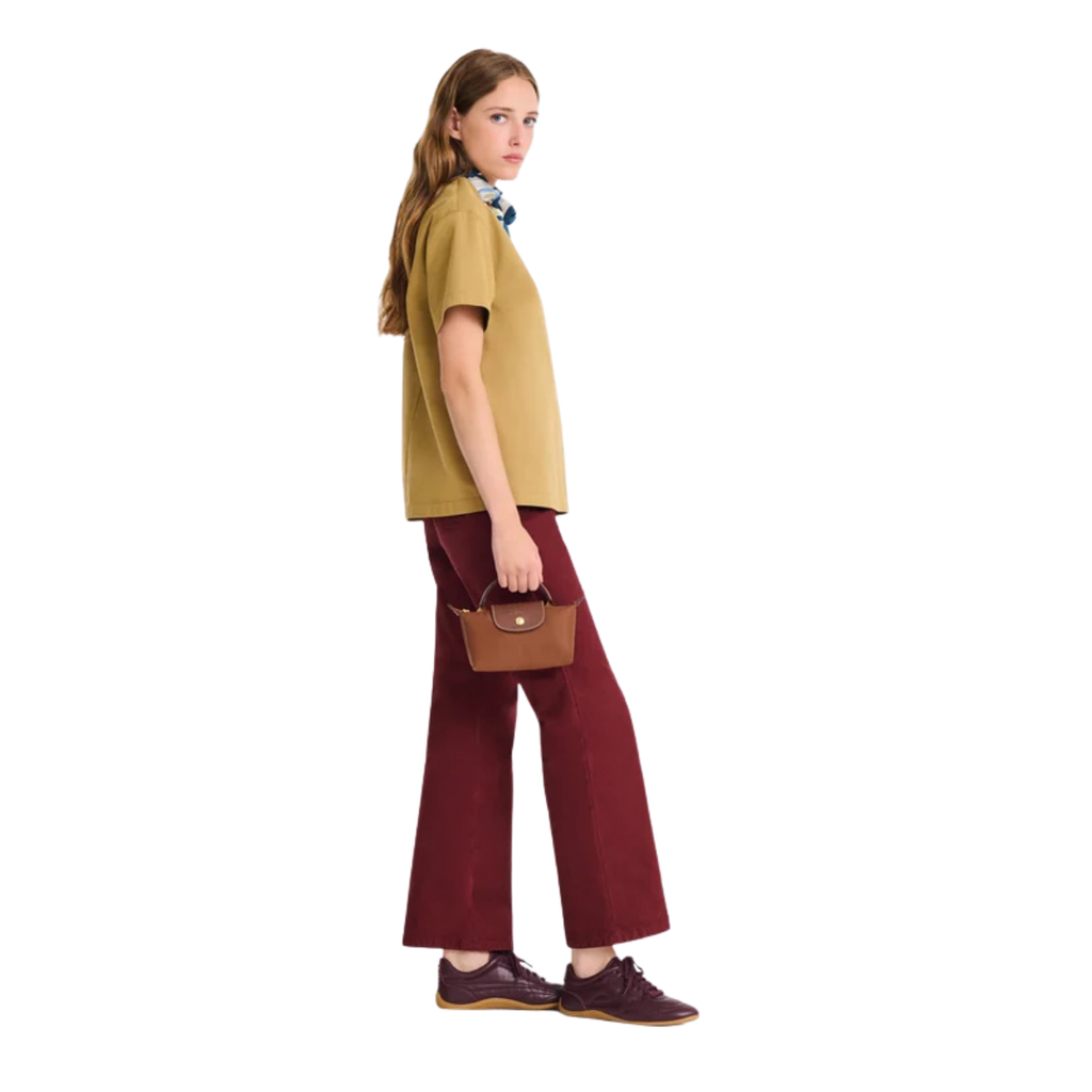 Longchamp Le Pliage Original Pouch with handle Cognac