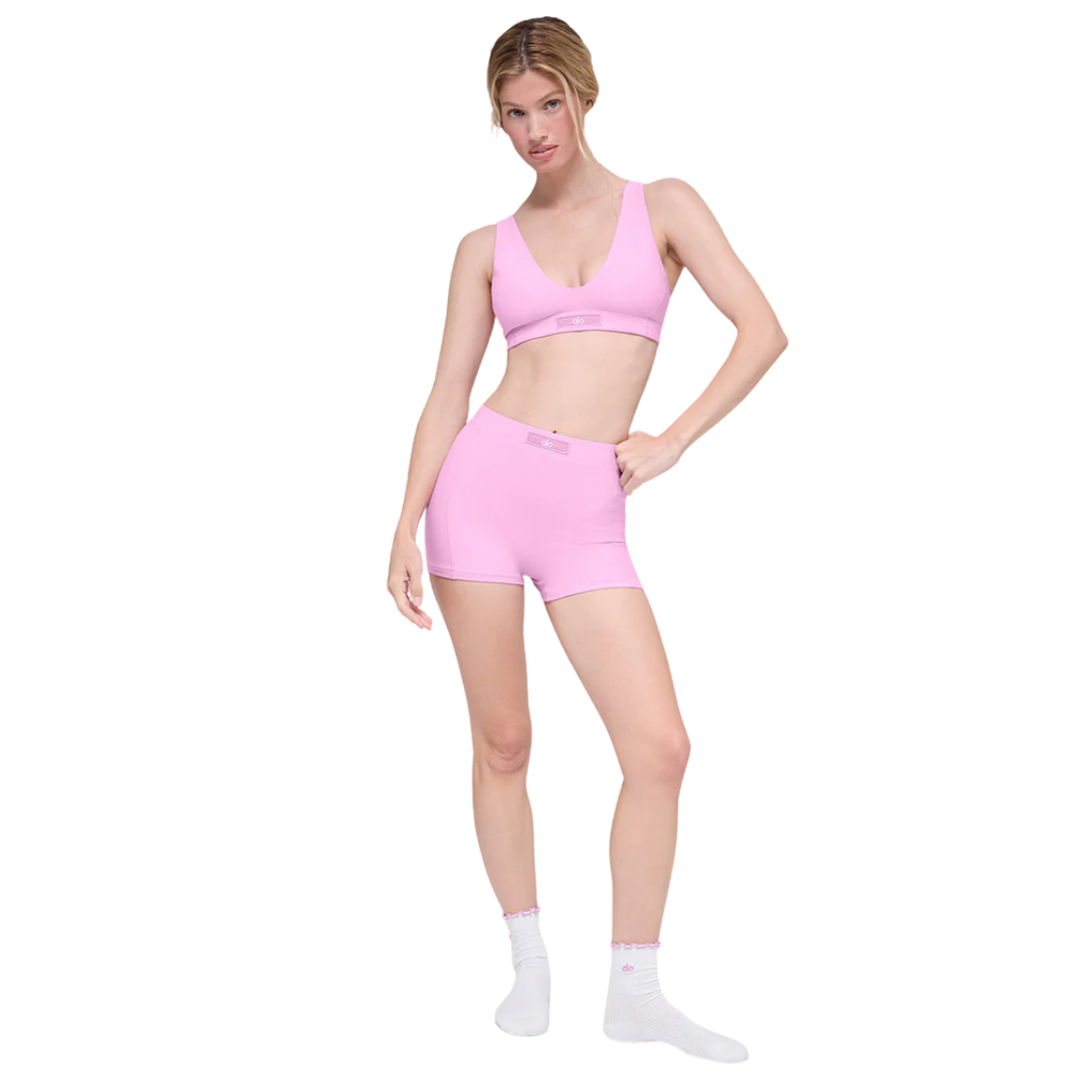 Alo Yoga Women's Alosoft Sincere Bra Candy Heart Pink