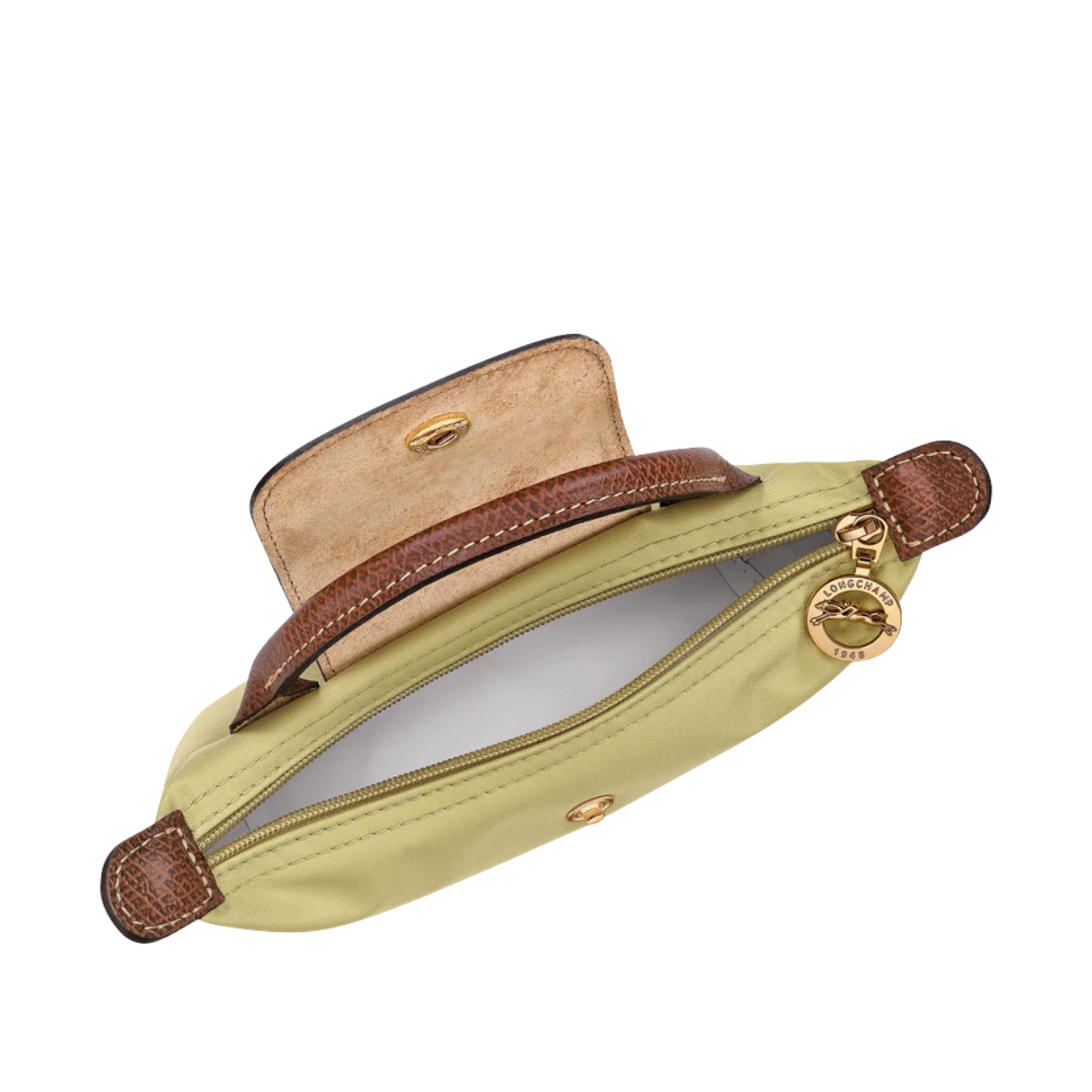 Longchamp Le Pliage Original Pouch with handle Pistachio