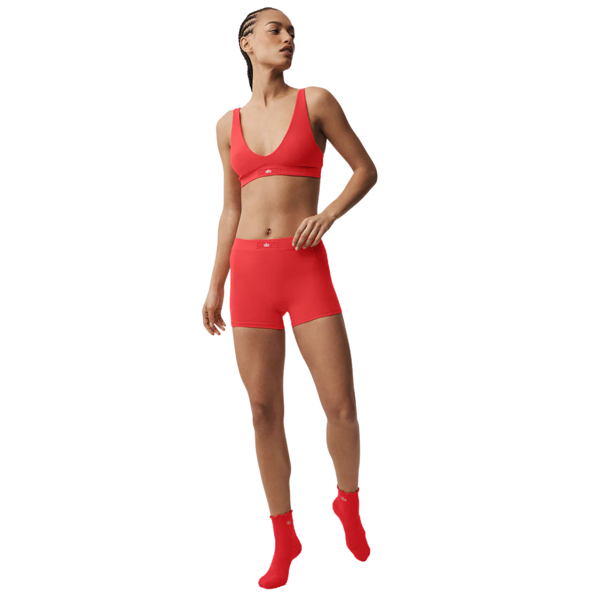 Alo Yoga Women's Alosoft Sincere Bra Bright Red