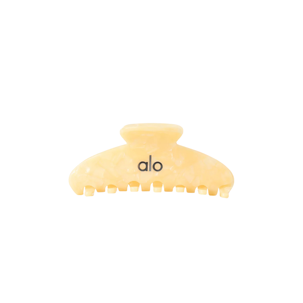 Alo Yoga Women's 90's Claw Clip Candlelight Yellow Shell