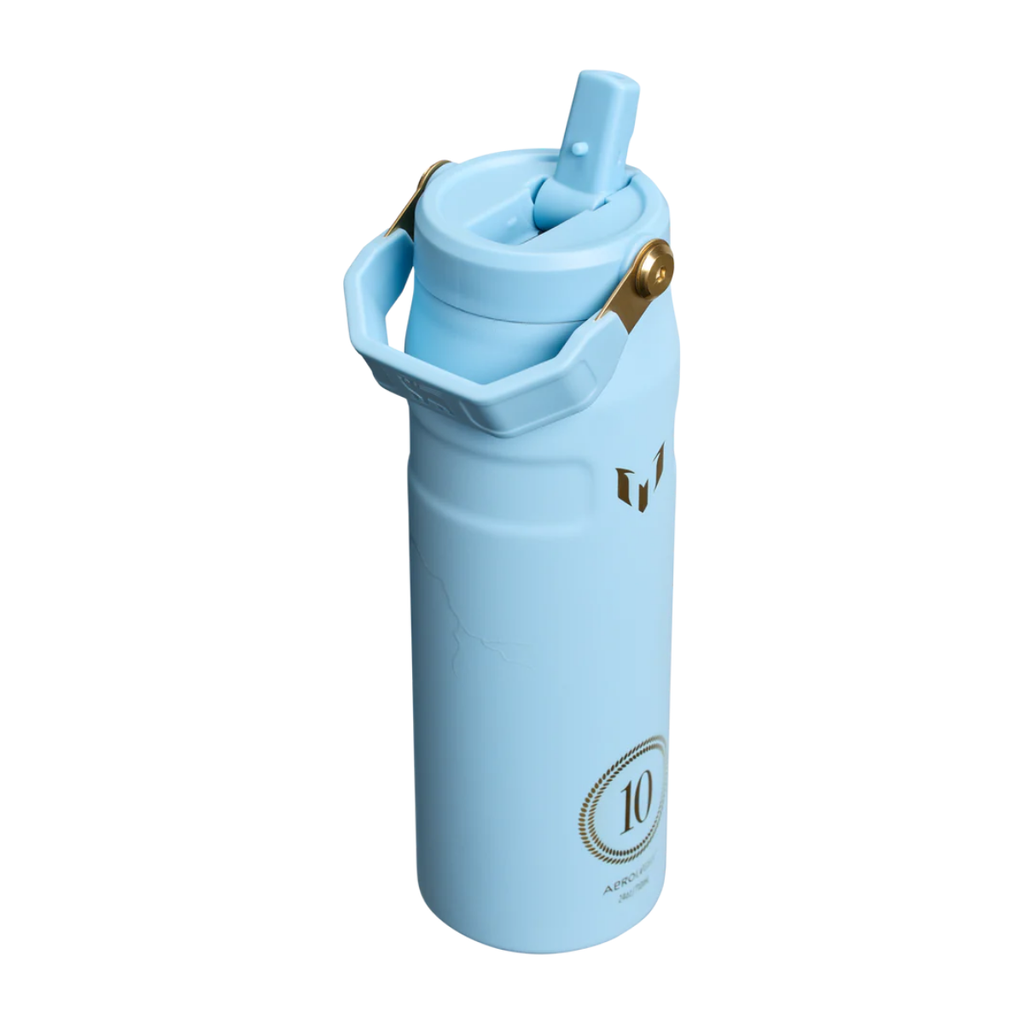 Stanley - The Messi x Stanley IceFlow Flip Straw 2.0 Bottle | 24 OZ Messi Striker Blue