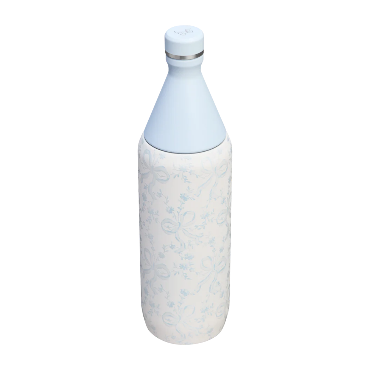 Stanley 1913 x LoveShackFancy Holiday All Day Slim Bottle | 34 OZ Coquette Bow Winter Ice