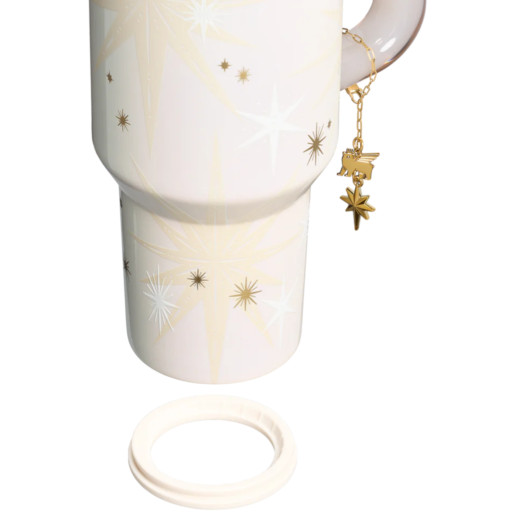 Stanley The Quencher Luxe H2.0 FlowState Tumbler | 40 OZ Starlight Shimmer
