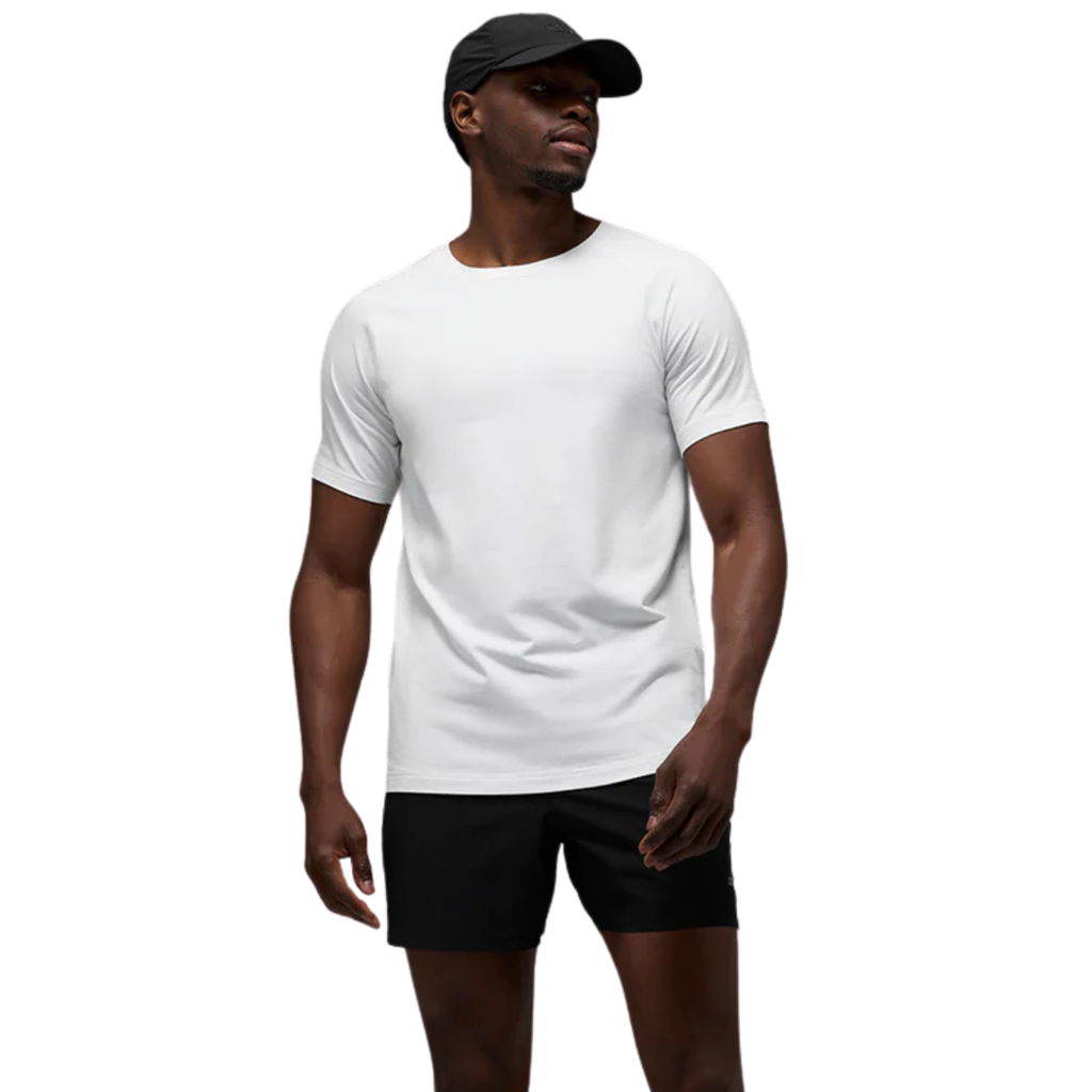 Alo Yoga Vapor Crewneck Short Sleeve Clover White