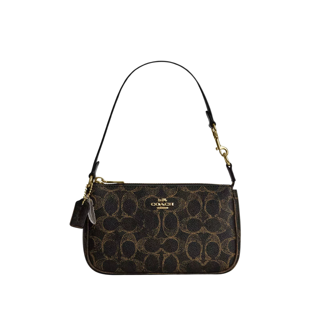 Coach Nolita 19 In Loved Signature Canvas With Charms Gold Brown
