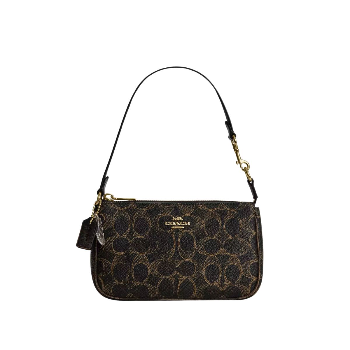 Coach Nolita 19 In Loved Signature Canvas With Charms Gold Brown